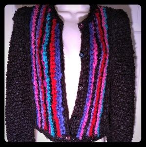 Tahari Woven Sweater Jacket